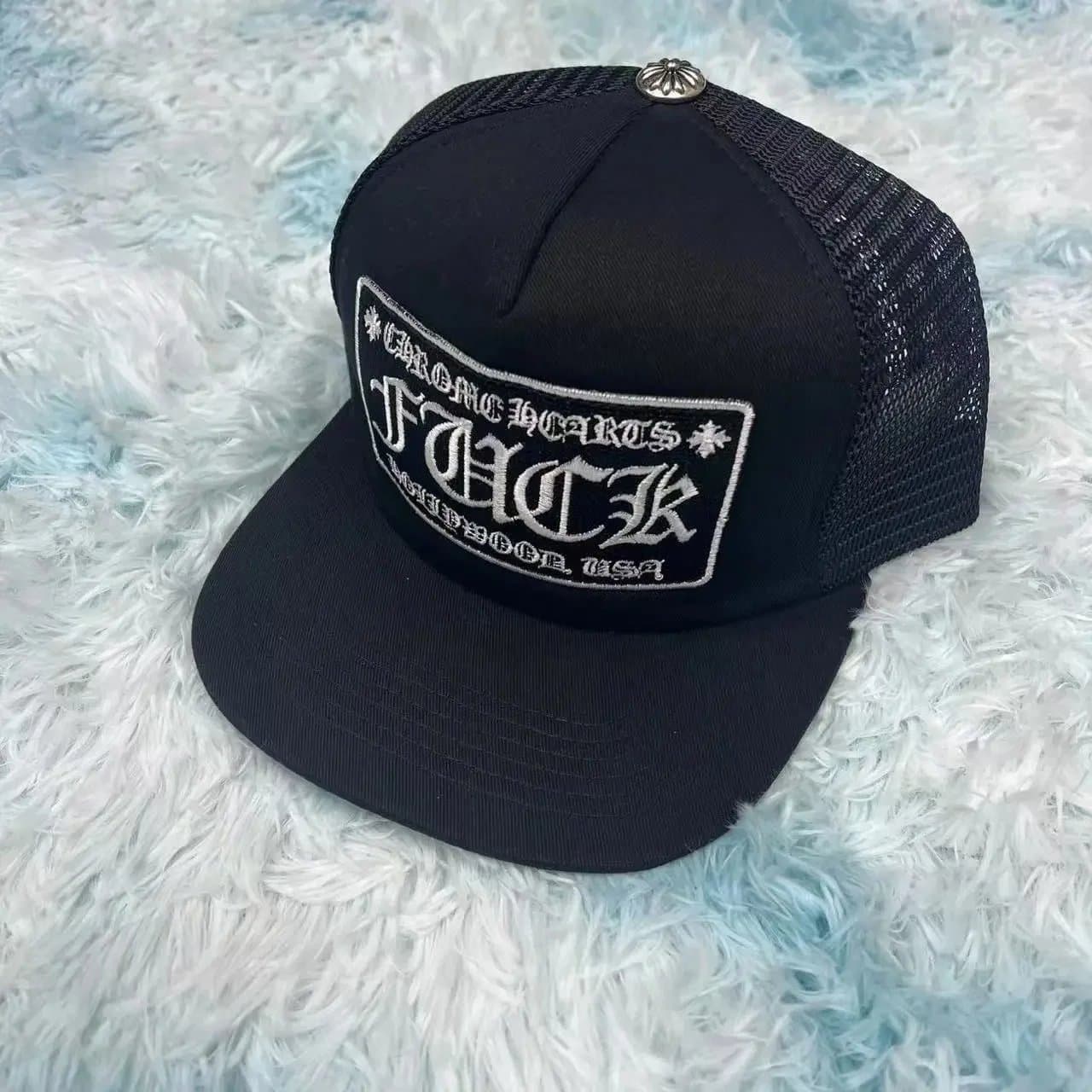 Chrome Hearts Trucker Cap FUCK Patch