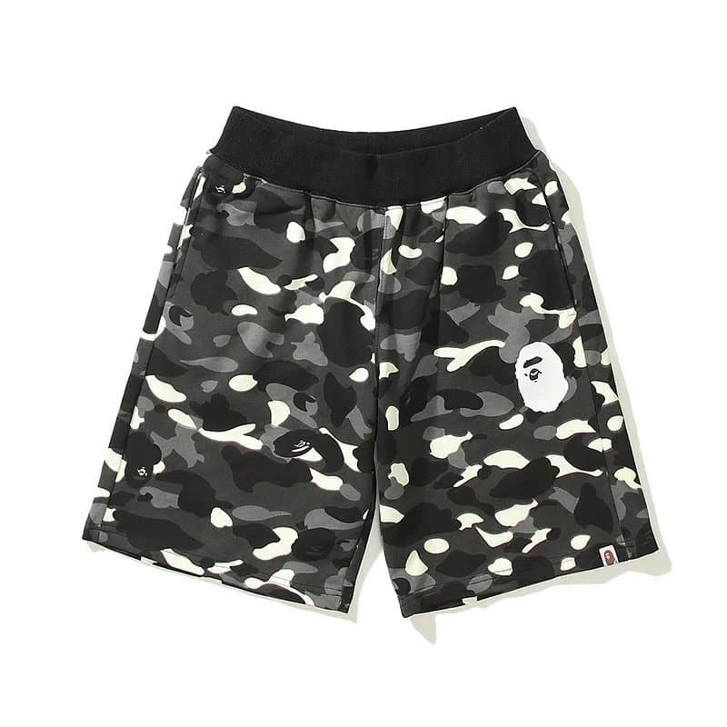 BAPE Shark Shorts Camo Split — BAPE短裤 13