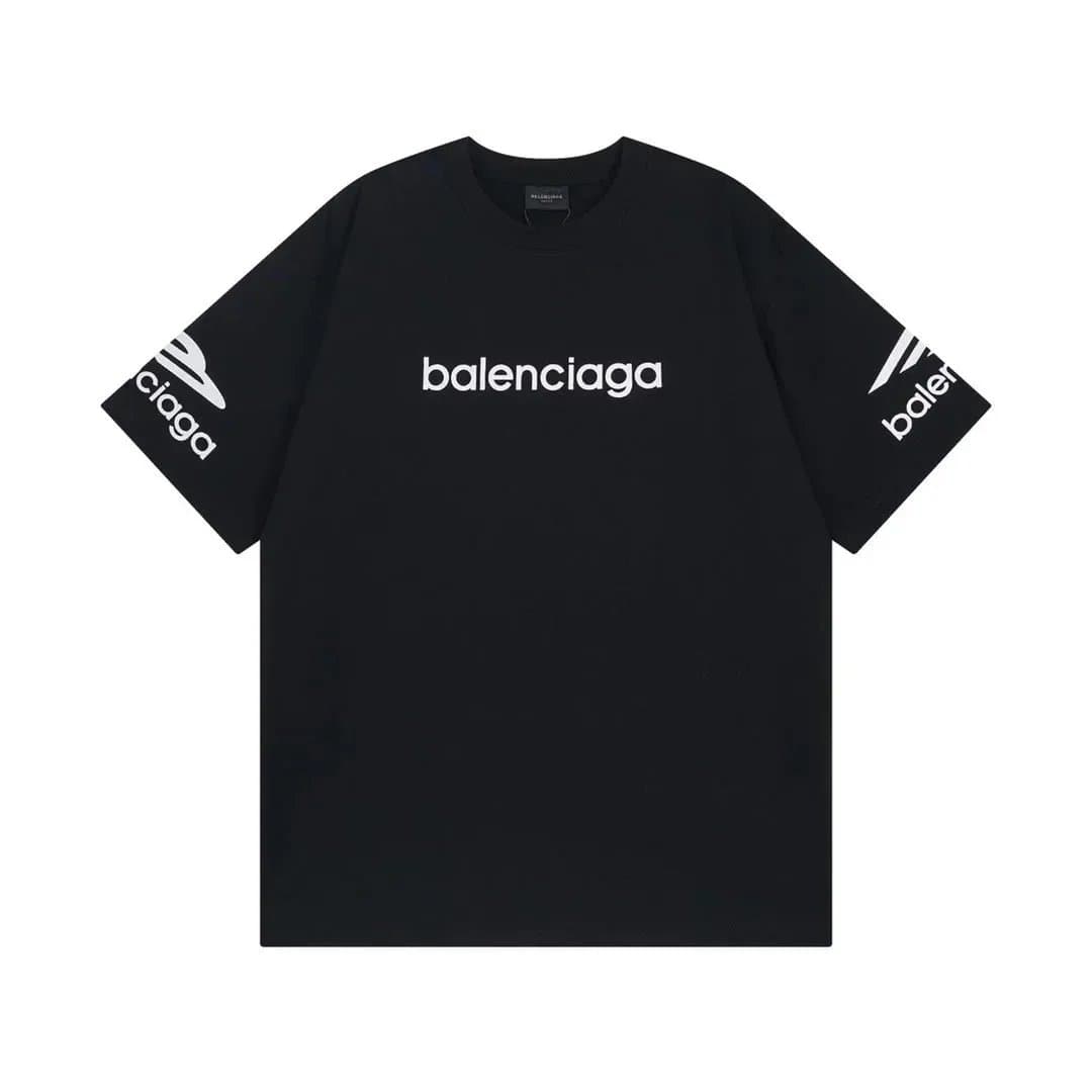 Balenciaga Logo T-Shirt Double Logo Gradient — 9