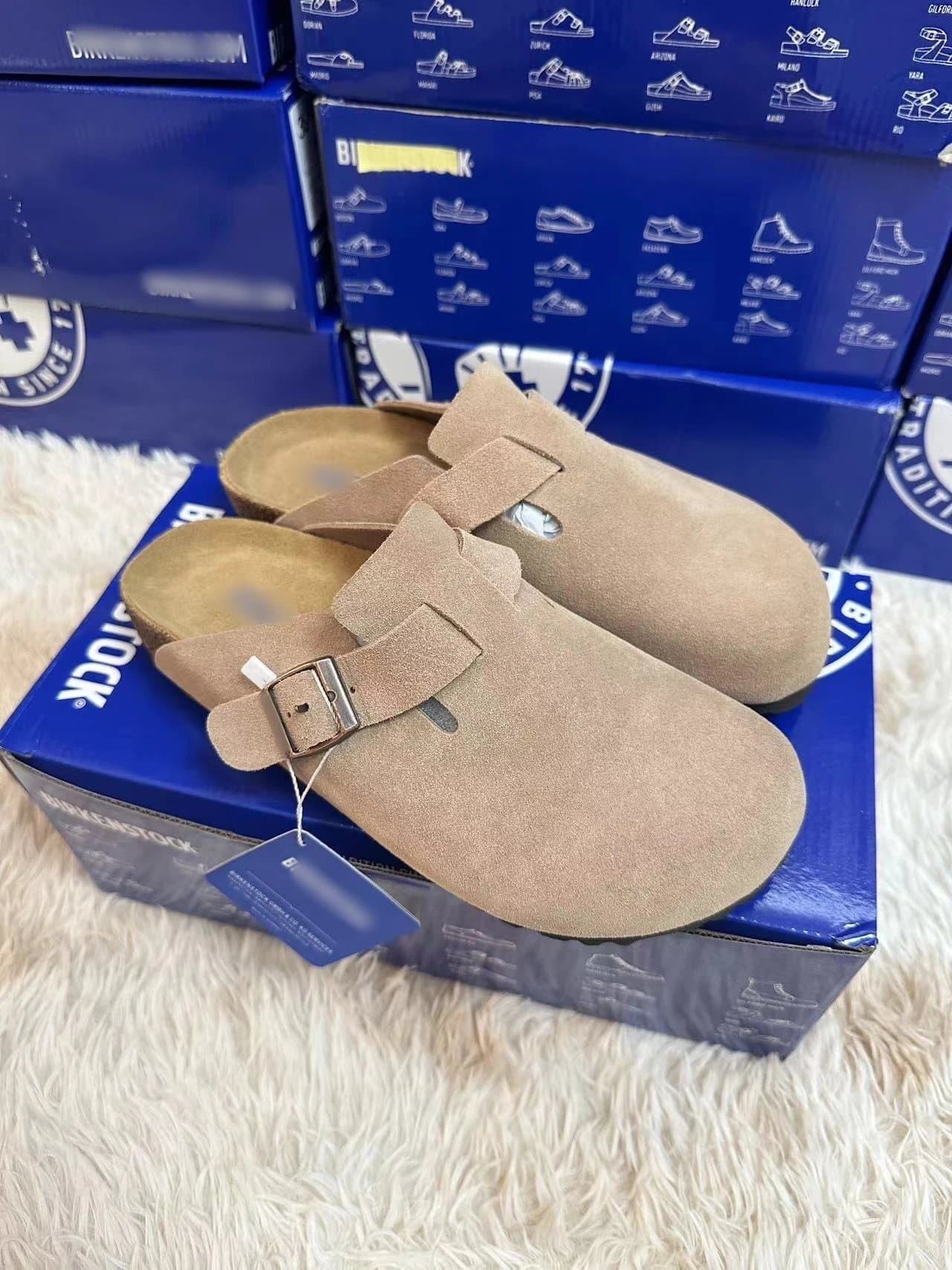 Birkenstock Boston Clog Suede — 泥浆