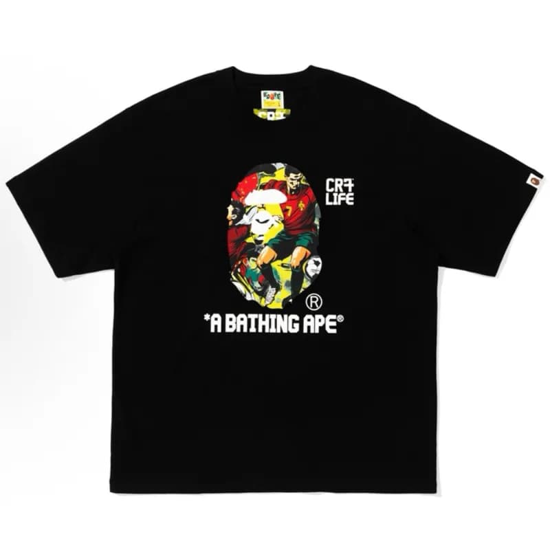 BAPE × Corteiz Graphic Tee CRT LIFE Soccer Ape