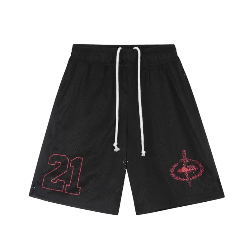 Converse Basketball Shorts Star Logo Panel — 658 double layer black