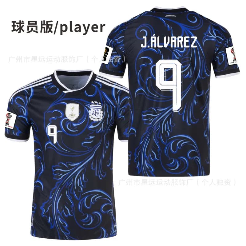 Adidas Argentina Home Jersey E. Fernández #8 Player Version — 球员版-客场9号阿尔瓦雷斯