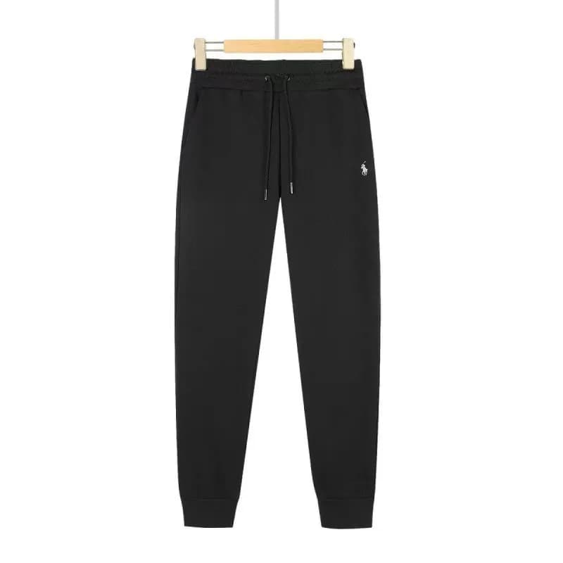 Polo Ralph Lauren Hoodie and Joggers Set Black — 卫裤黑色白标