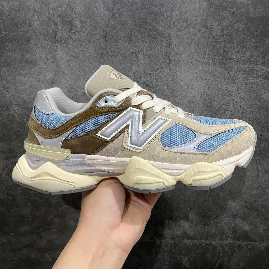 New Balance 2002R Grey Green — Brown Blue 9060MUS