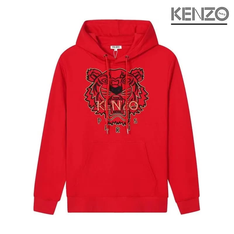 Kenzo Tiger Hoodie Embroidered Tiger
