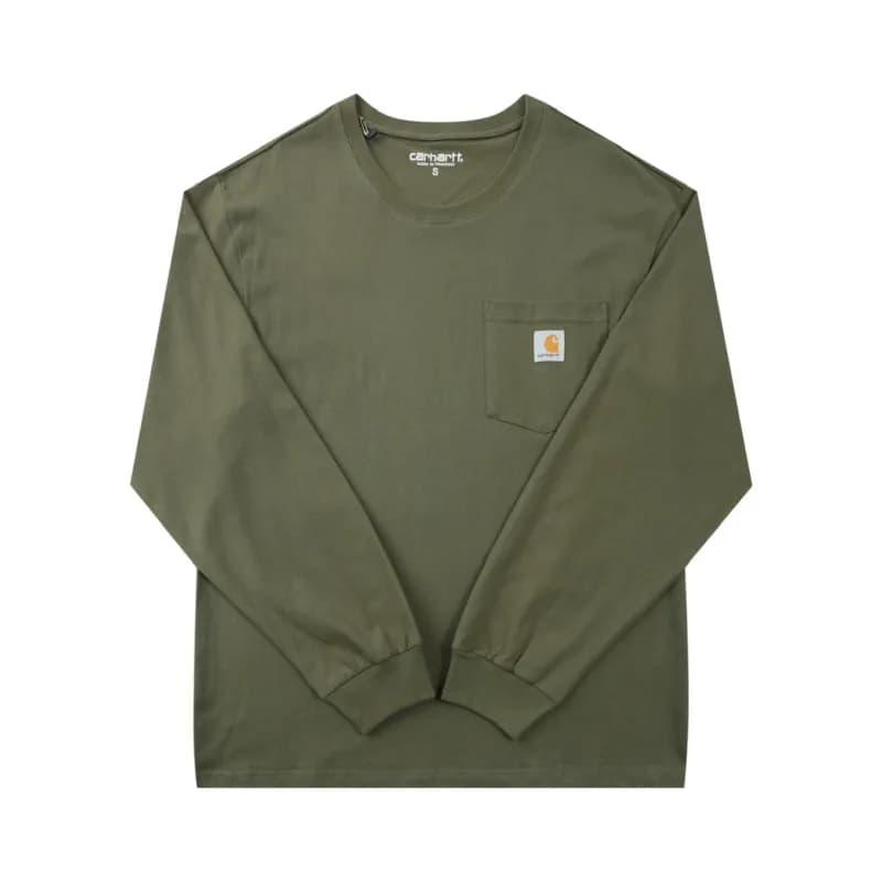 Carhartt Long Sleeve Pocket Tee Olive