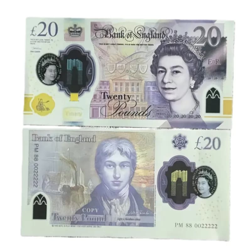 Ten Pound Note Play Money Copy — 英镑-20面值一包100张