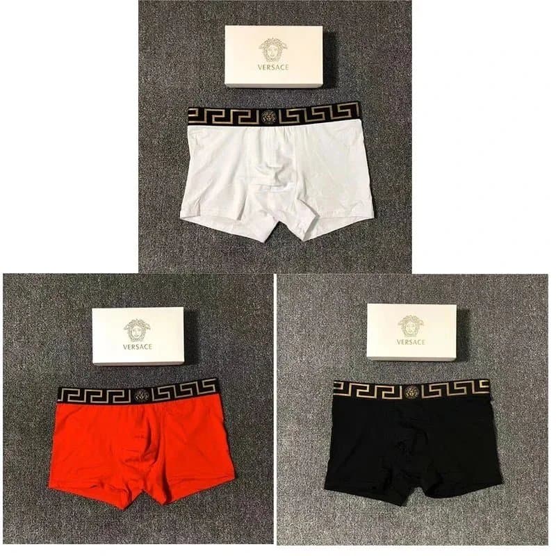 Dior Boxer Brief Bee Logo — Versace 白+红+黑