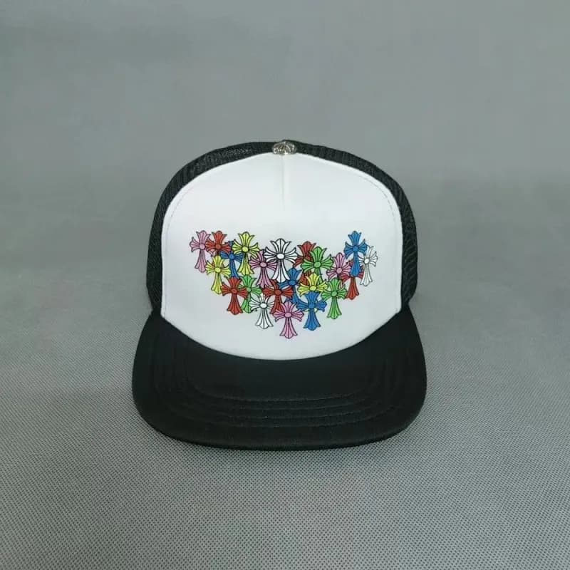 Chrome Hearts Trucker Hat Multi-Color Cross Embroidery