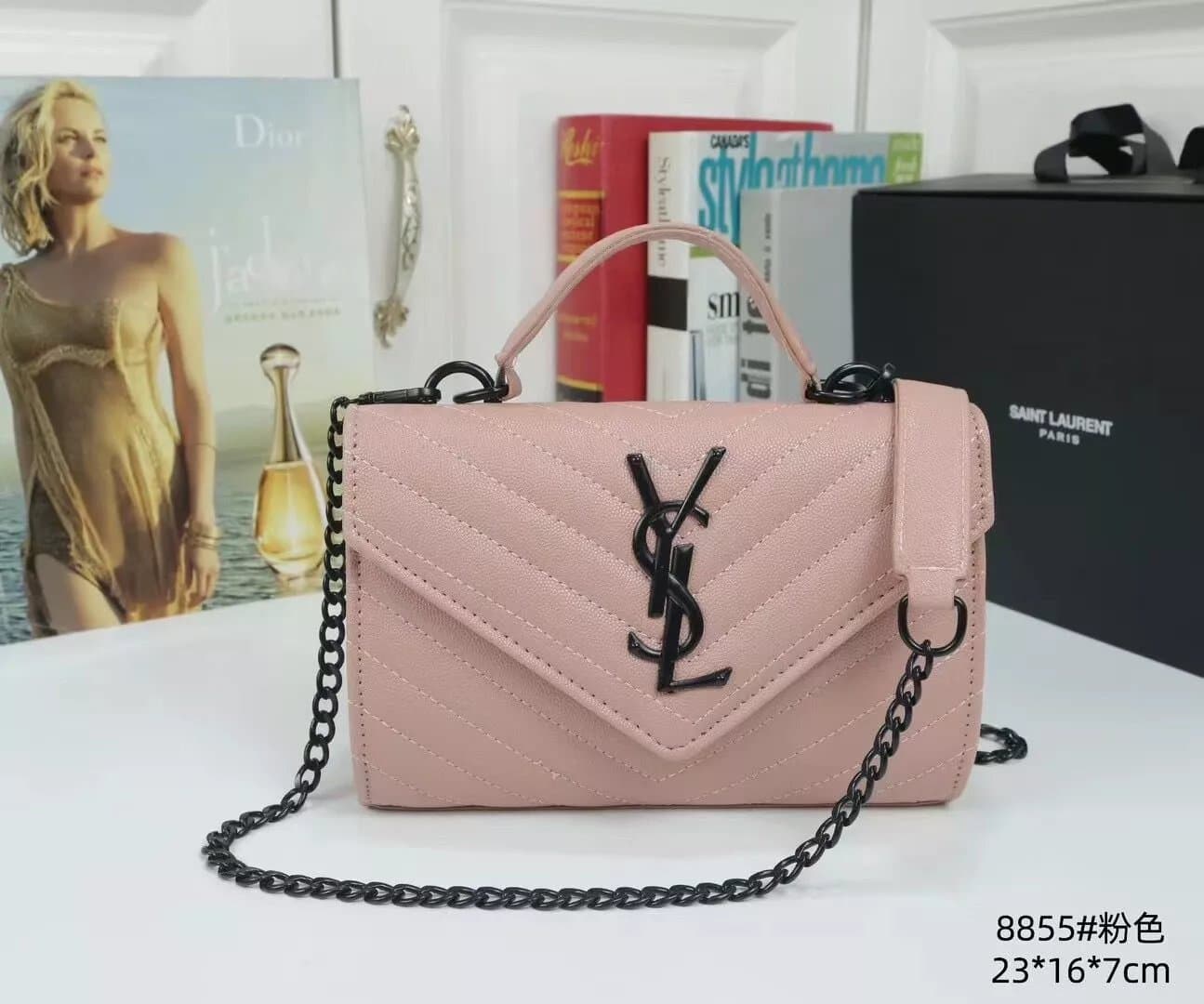 Saint Laurent Loulou Quilted Chain Shoulder Bag