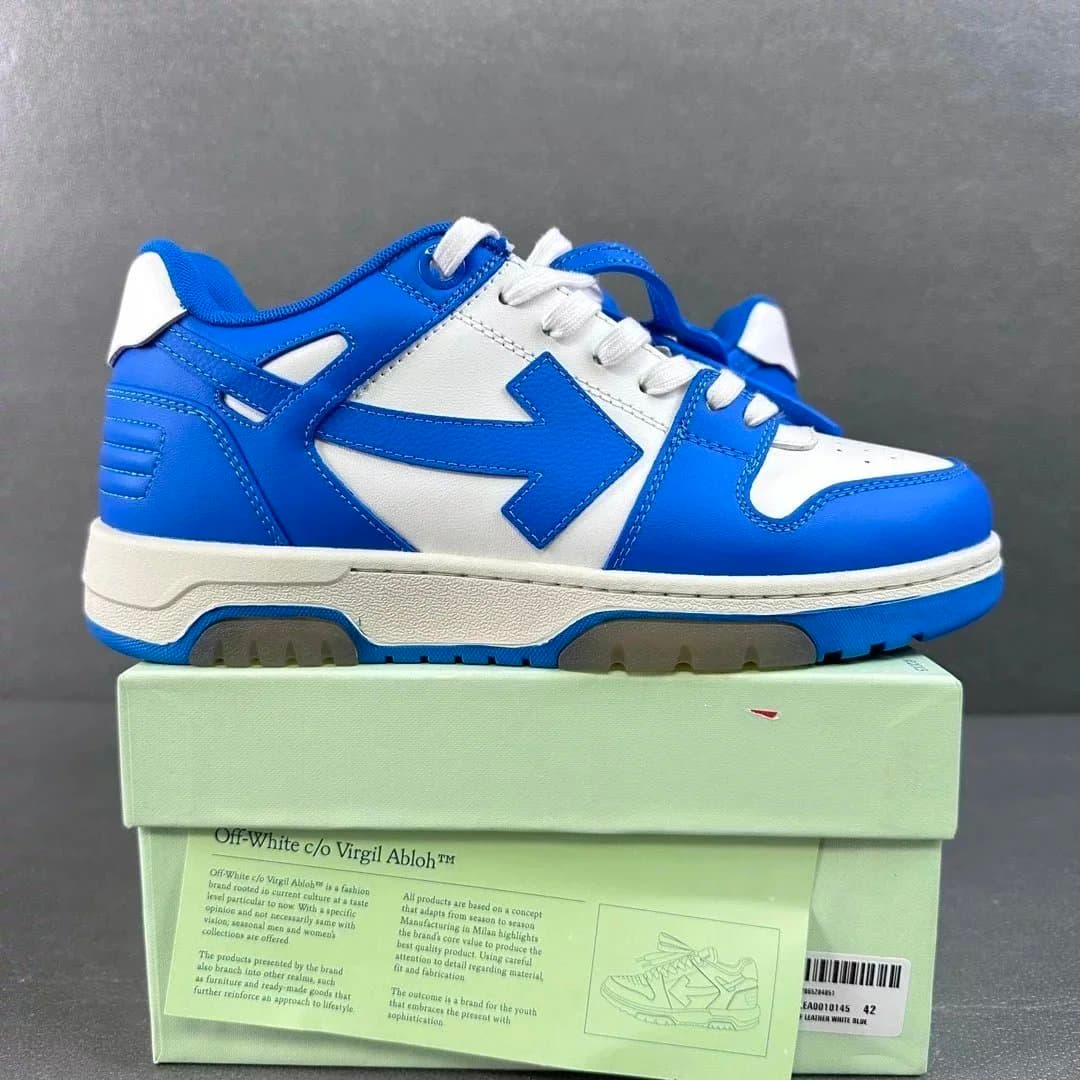 Off-White Arrow Sneaker Leather White Blue