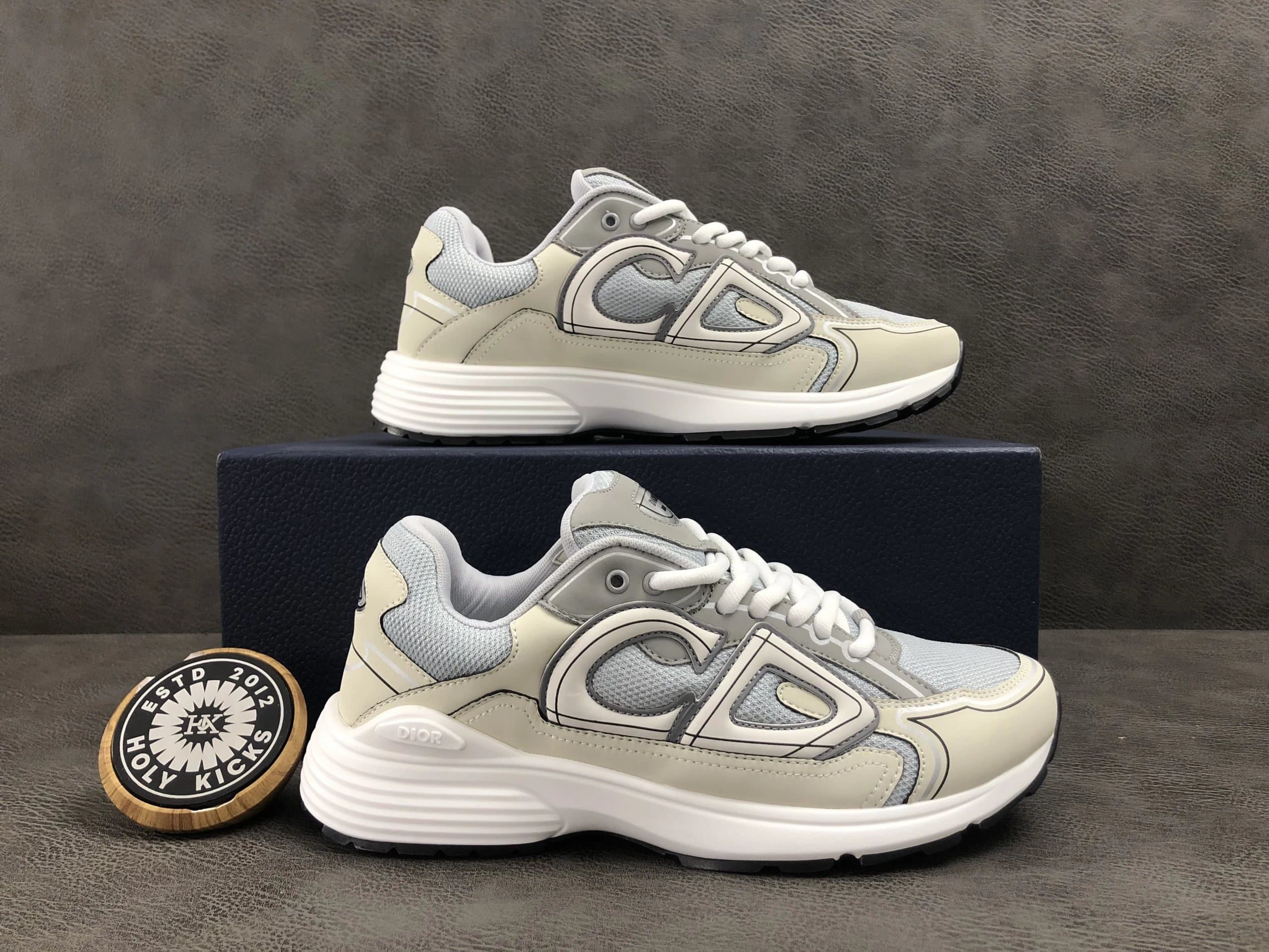 Dior B22 White Grey — 860 GREY/BEIGE