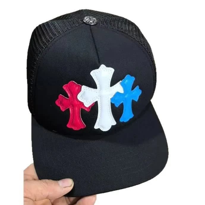 Chrome Hearts Trucker Hat Triple Cross