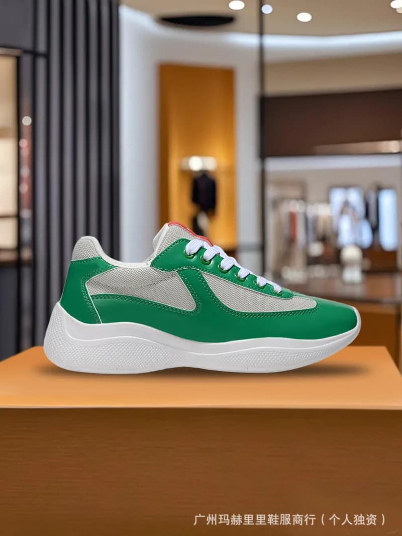 Prada Linea Rossa Sneaker Green and White
