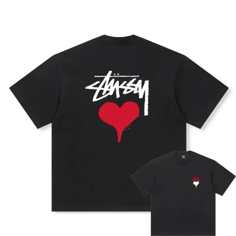 Stüssy Heart Logo Tee Dripping Heart
