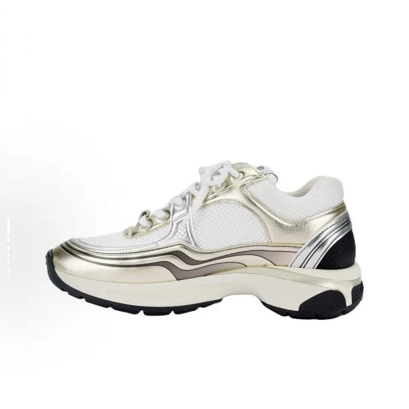 Chanel Sneaker Metallic Trim