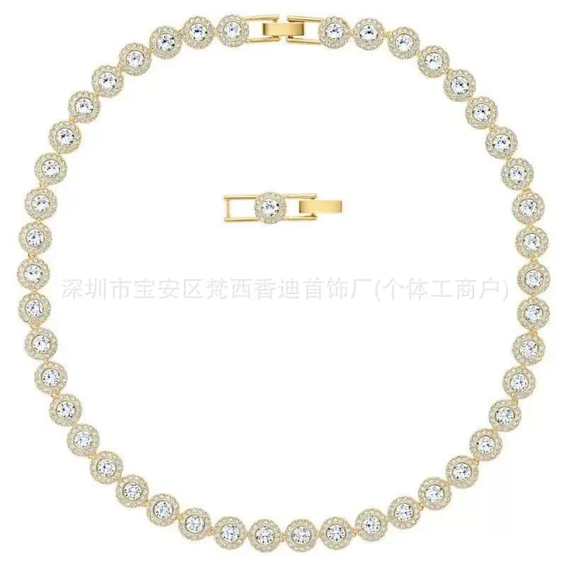 Swarovski Crystal Necklace Pave Crystal