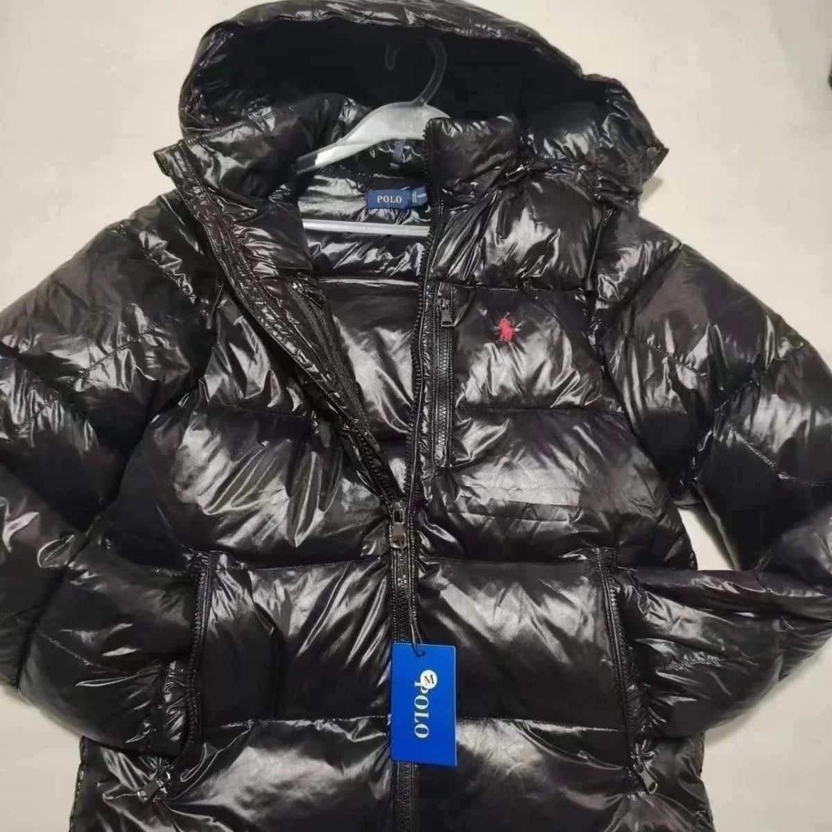Polo Ralph Lauren Chore Jacket Classic Fit — 黑色 亮面 羽绒服