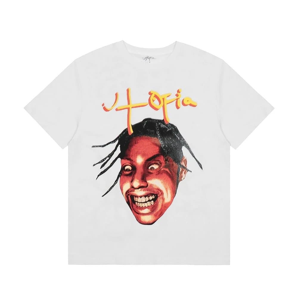 Travis Scott Graphic Tee Raging Wolf — 3201 白色