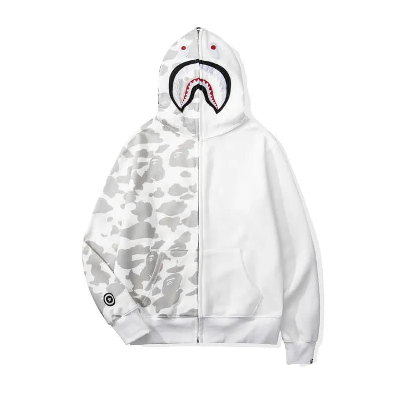 BAPE Shark Hoodie Camouflage Split