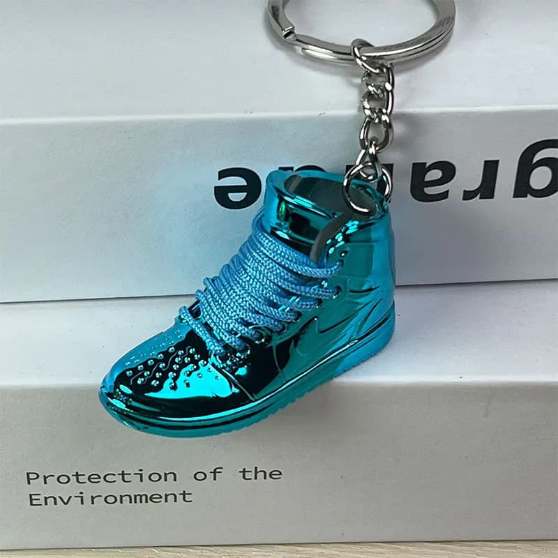Air Jordan 1 High Metallic Blue Keychain