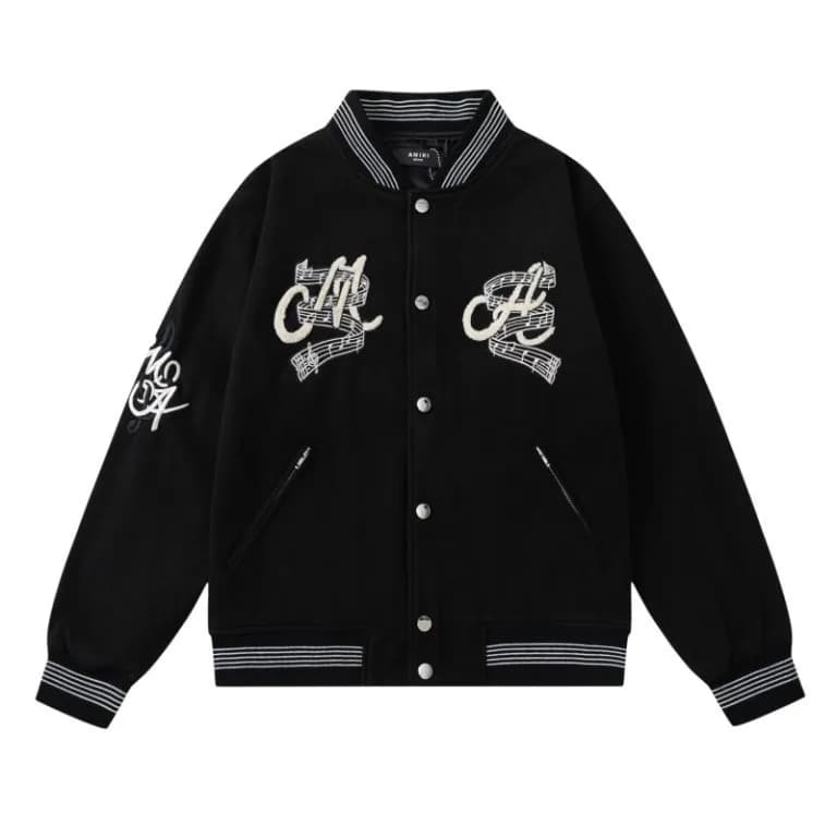 Aimé Leon Dore Varsity Jacket Music Note Embroidery