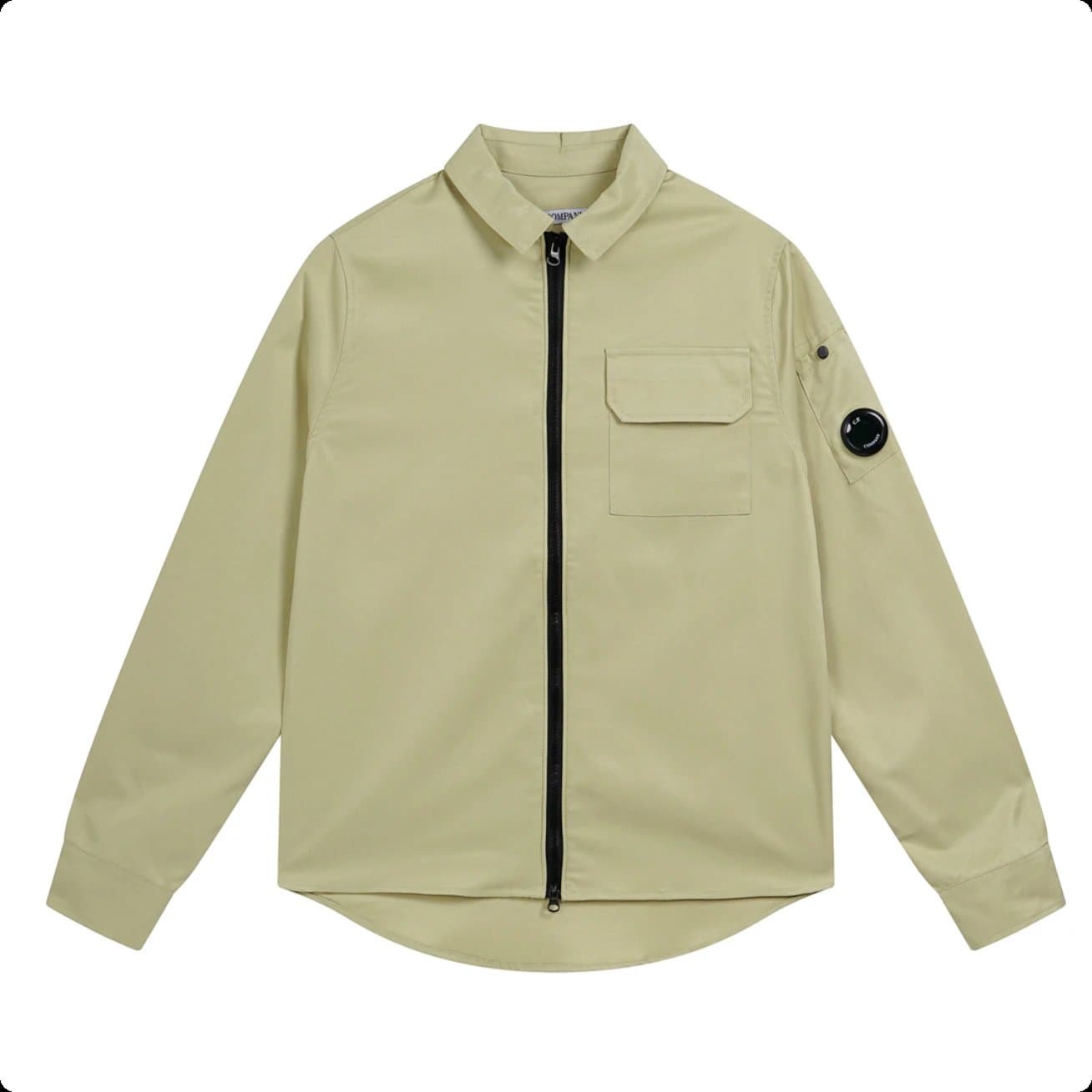 Palace × C.P. Company Goggle Jacket Olive — C01浅绿衬衫