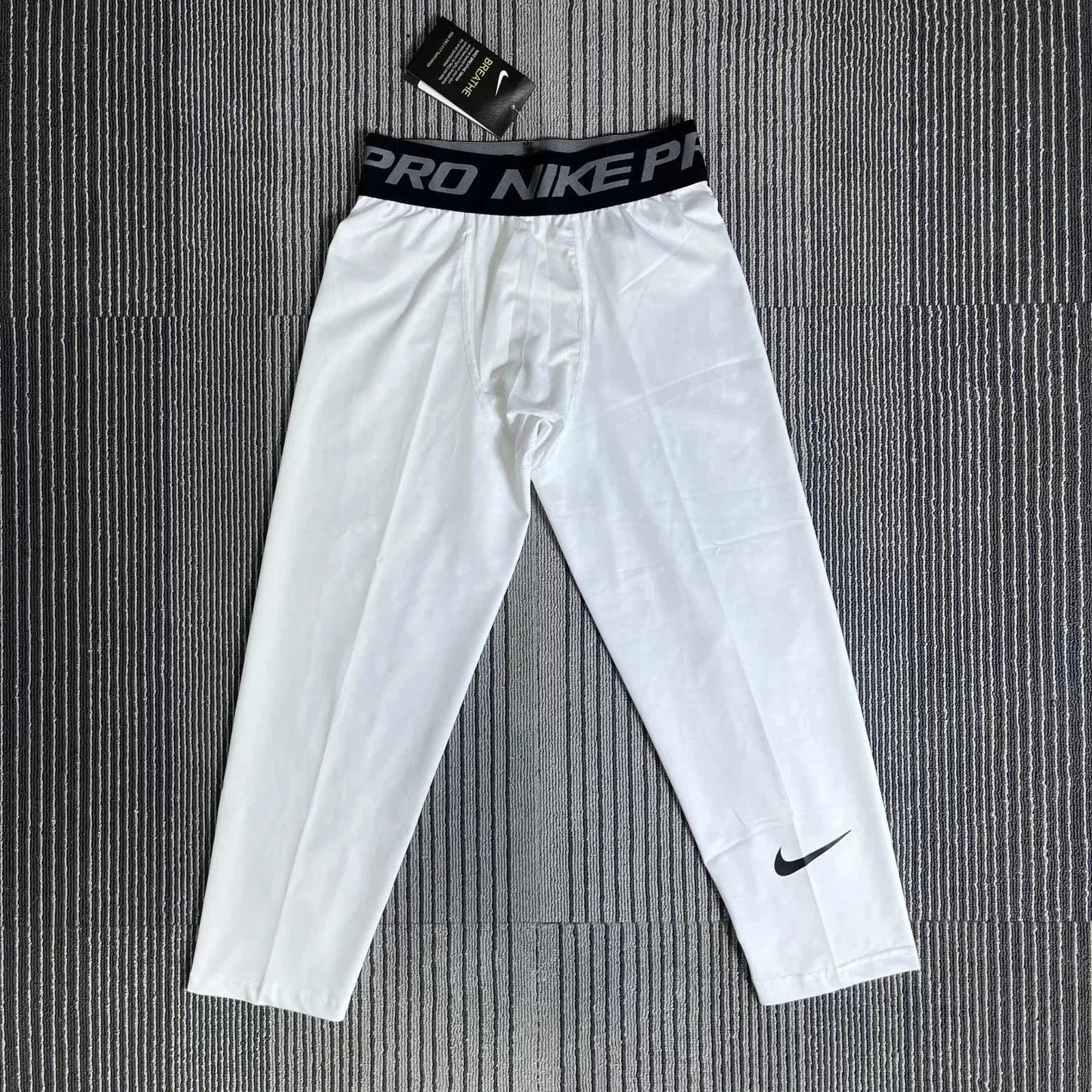 Nike Pro Compression Tights White