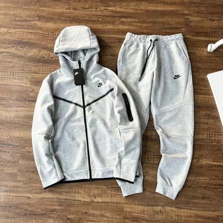 Nike Tech Fleece Hoodie and Joggers Heather Grey