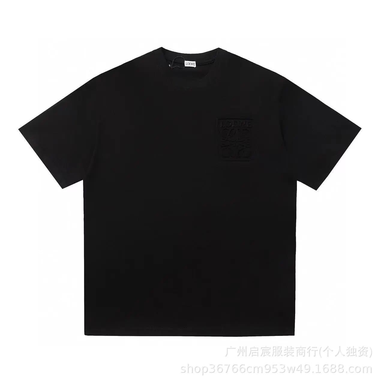 Loewe Logo T-Shirt Black Embossed