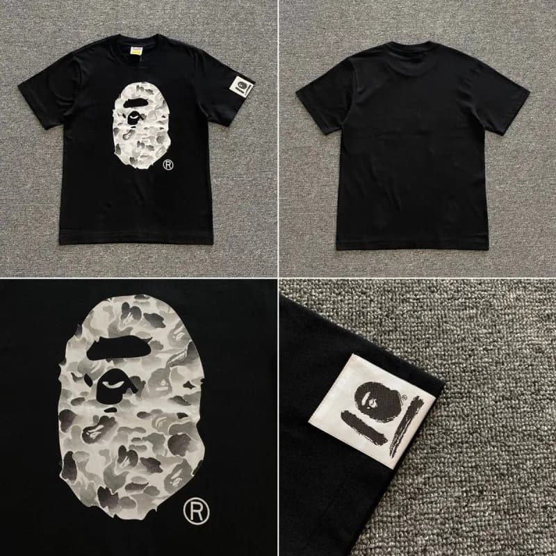 BAPE × Off-White × Supreme Short-Sleeve Tee Multi-Logo Patchwork — 黑色19
