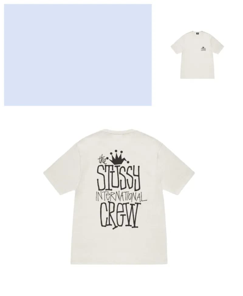 Stüssy International Crew Tee Off-White
