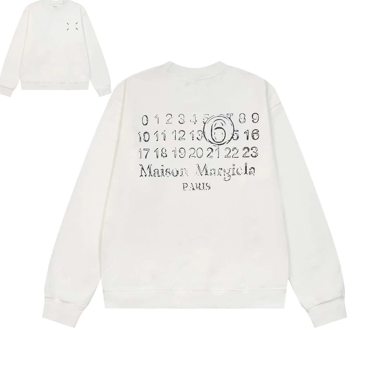 Maison Margiela Cotton Sweatshirt Numbered Back Print