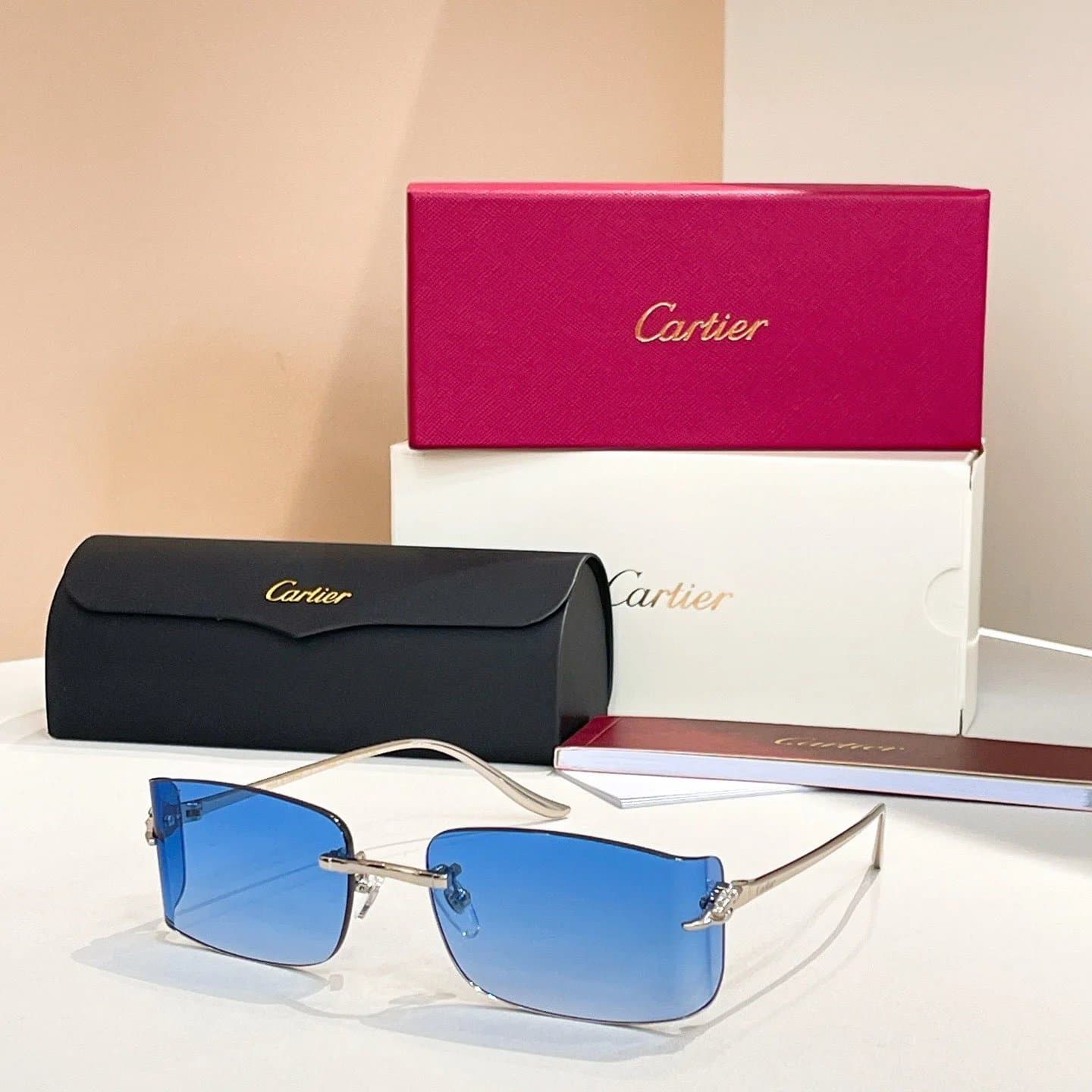 Cartier Sunglasses Gradient Blue Lens