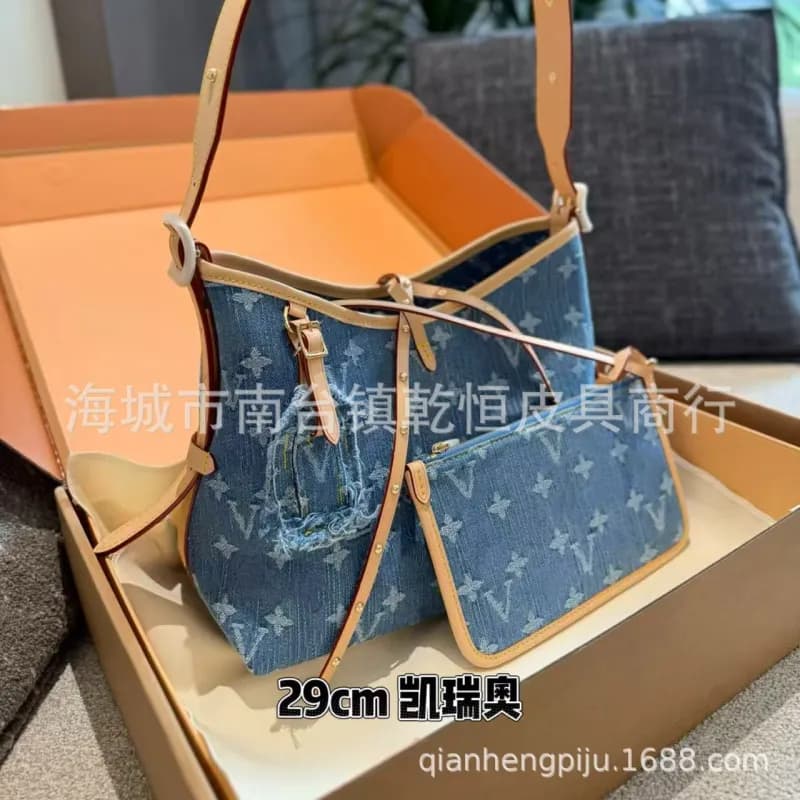 Louis Vuitton Neverfull Denim Monogram