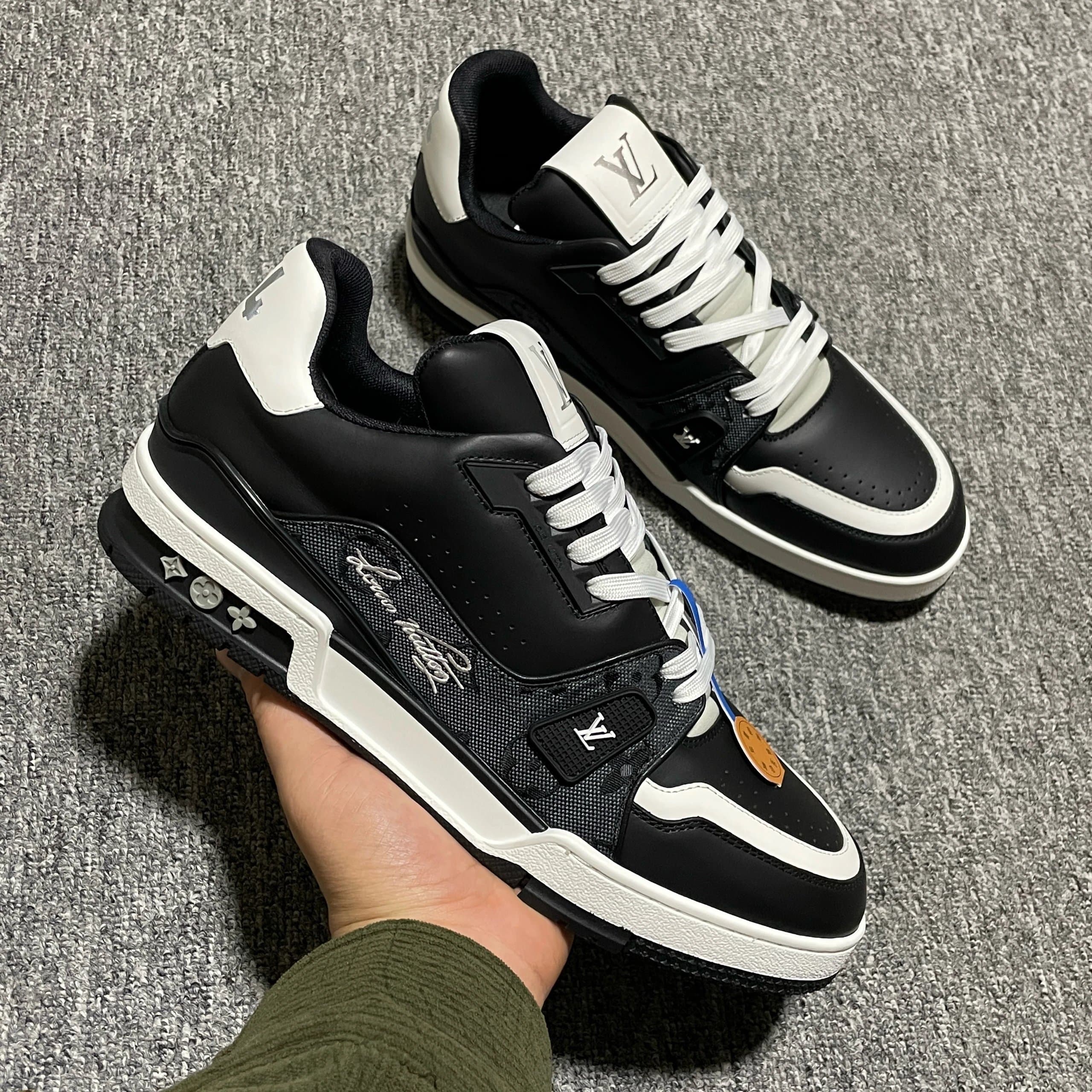 Louis Vuitton LV Trainer Monogram Mesh — 黑白老花