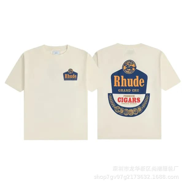 Cigars Graphic Tee Rhude Cigars Logo