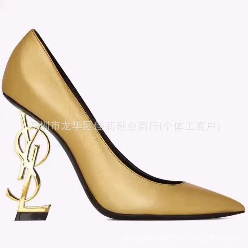 Saint Laurent Tribute Pump YSL Logo Heel