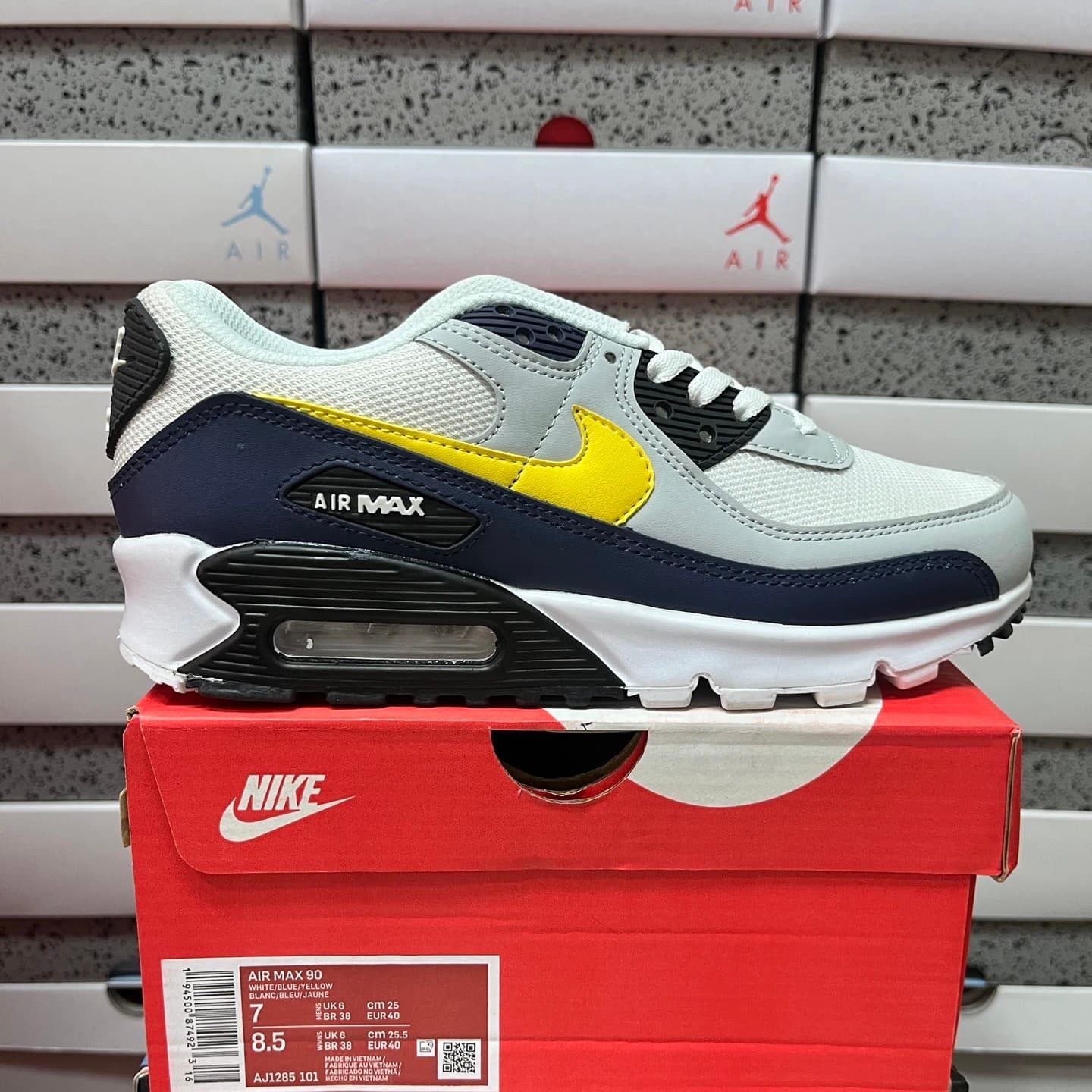 Nike Air Max 90 Black/Orange — AJ1285  101