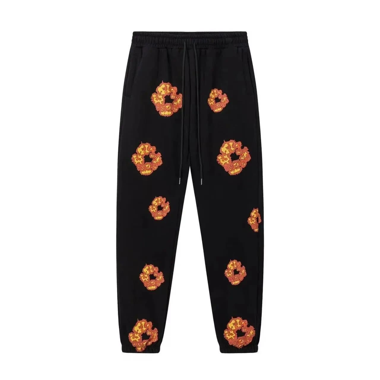 Balenciaga Joggers Flame Logo Print