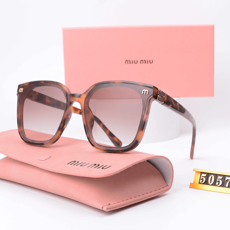 Miu Miu Rectangular Optical Frame Tortoiseshell — 3442003XZ
