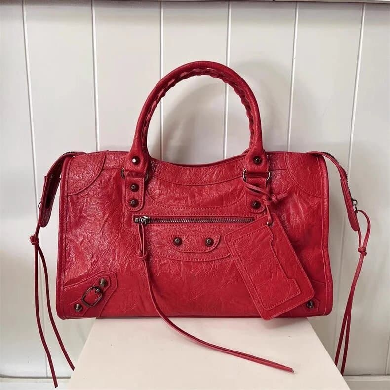 Balenciaga City Bag Crinkled Leather