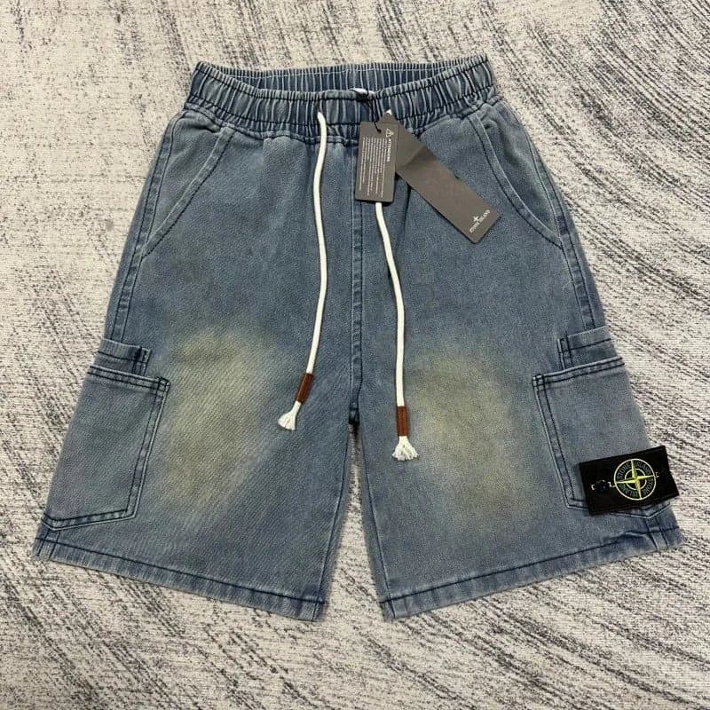 Stone Island Track Shorts Logo Patch — A38
