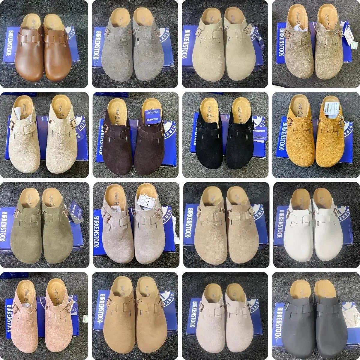 Birkenstock Boston Clog Soft Footbed — 深灰色 Dark gray