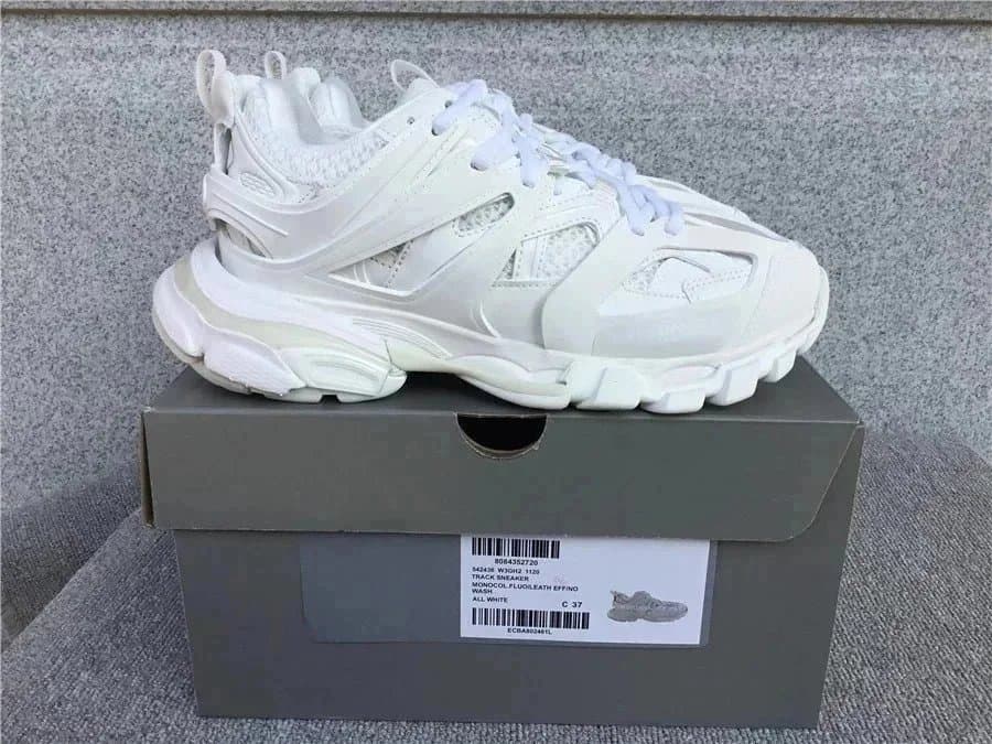 Balenciaga Track Sneaker Silver Green — 081209048