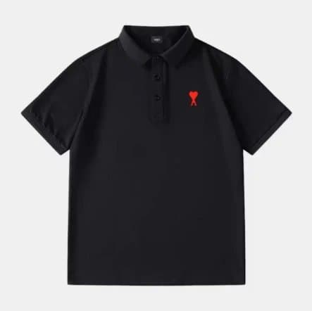 Amiri Polo Shirt Heart Logo