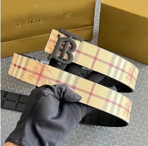 Burberry Check Print Belt Classic Vintage Check