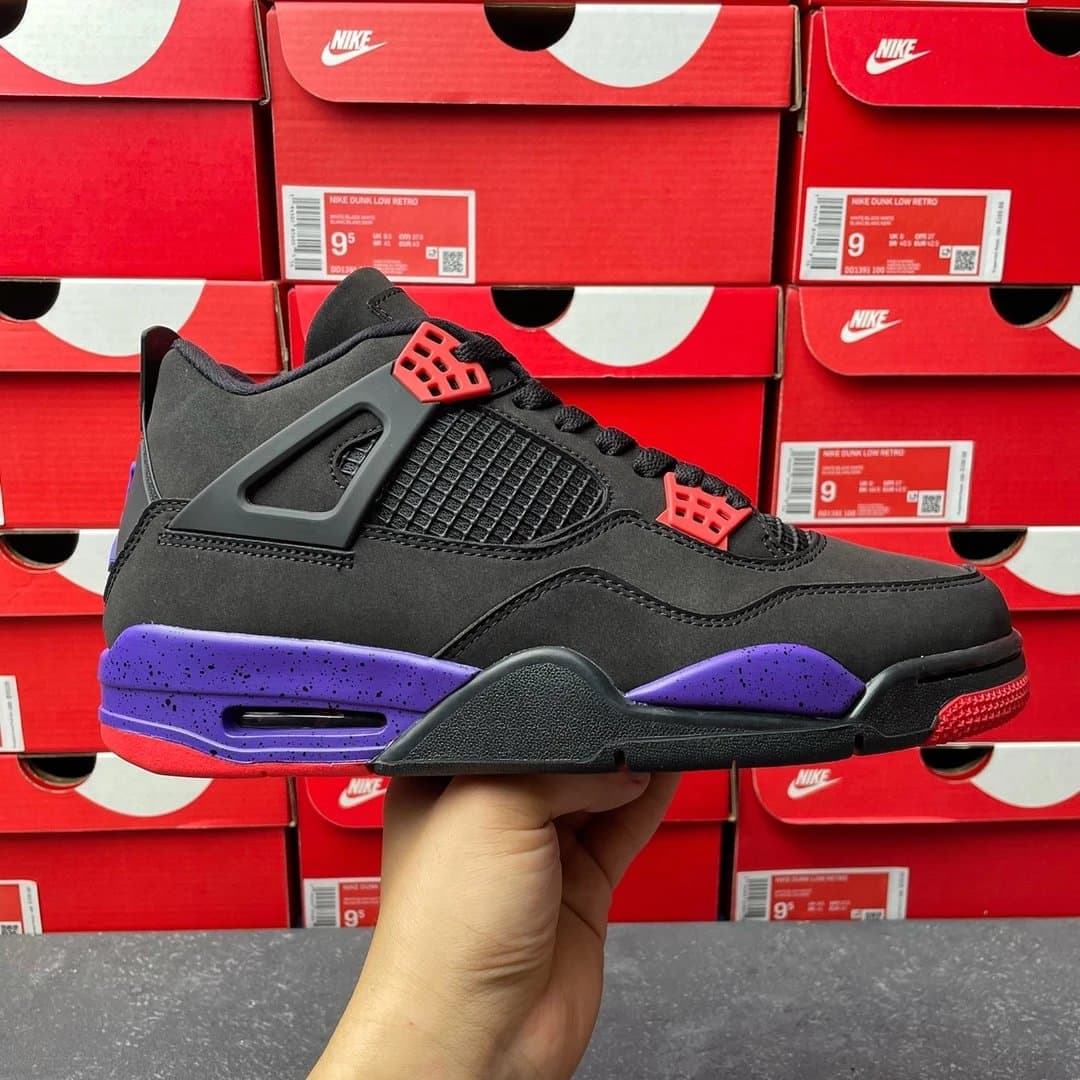 Nike Dunk Low Retro Black Purple Red