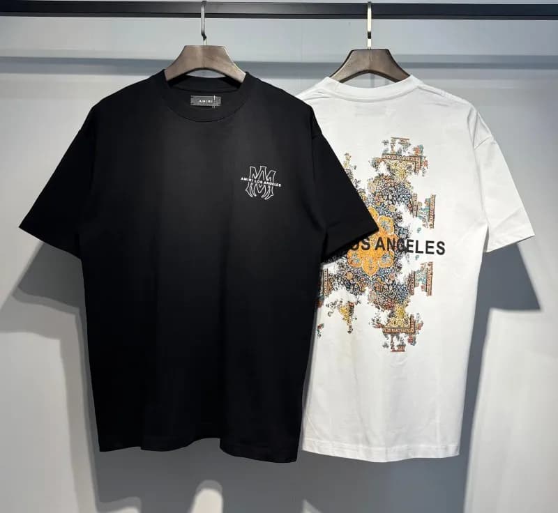 Amiri Logo T-Shirt Mesh Script — 724 black